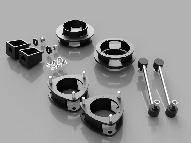 Traxda Lift Kit 2004-2020 Toyota Sienna - 2" Front / 1.8" Rear (Includes Sway Bar Links & Shock Brackets) 906030 1