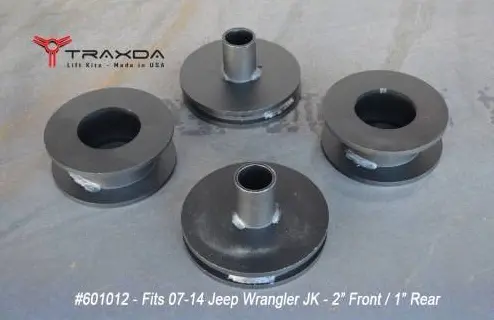 Traxda Lift Kit 2007-2018 Jeep Wrangler Jk/Jk Unlimited (2" Front / 1" Rear) 1