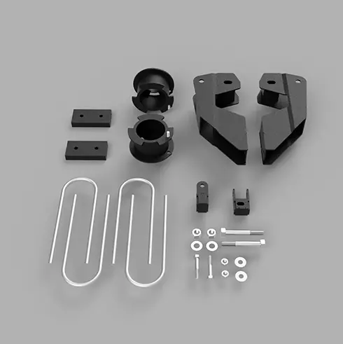 Traxda Lift Kit 2013-2024 Dodge Ram 3500 4X4 / 4X2 (3.5" Front / 2" Rear) Gas Only 1