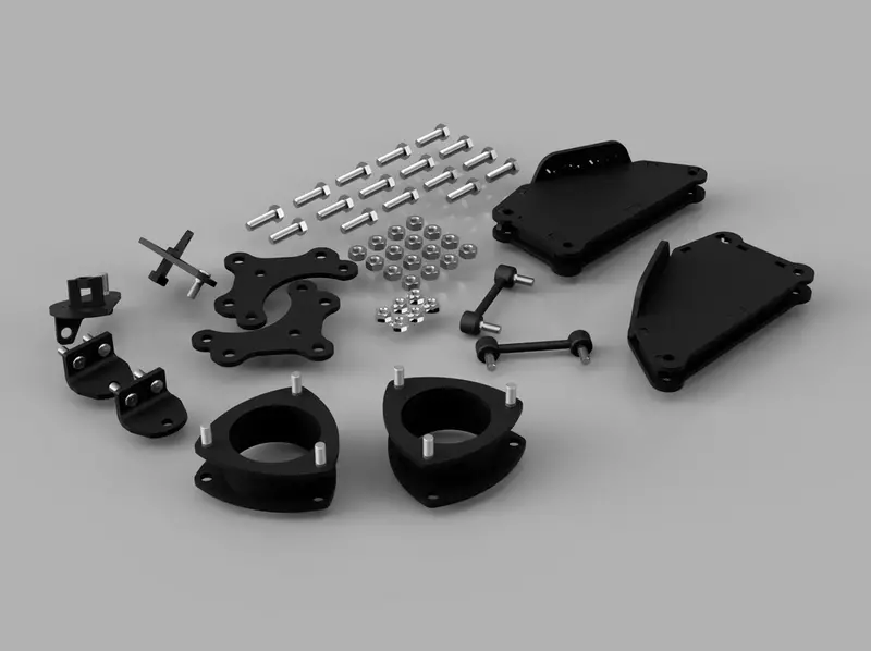 Traxda Lift Kit 2014-2019 Toyota Highlander / 2016-2022 Lexus Rx350, 2" Front / 2" Rear 905060 1