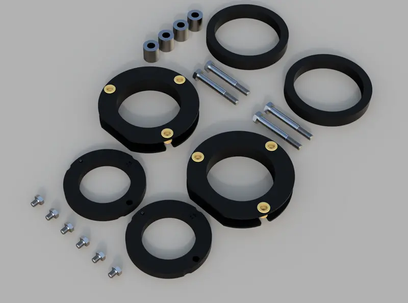Traxda Lift Kit 2015-2024 Ford Edge / 2016-2018 Lincoln Mkx / 2018-2023 Lincoln Nautilus - 1.5" Front / 1.5" Rear 1