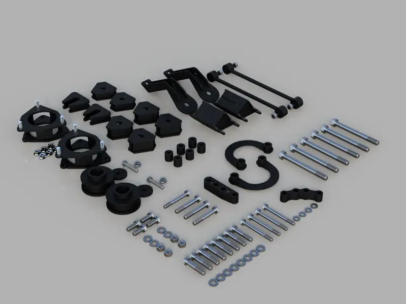 Traxda Lift Kit 2020-2024 Toyota Rav4 Prime & Hybrid (2" Front 2" Rear) With Subframe Drops 1