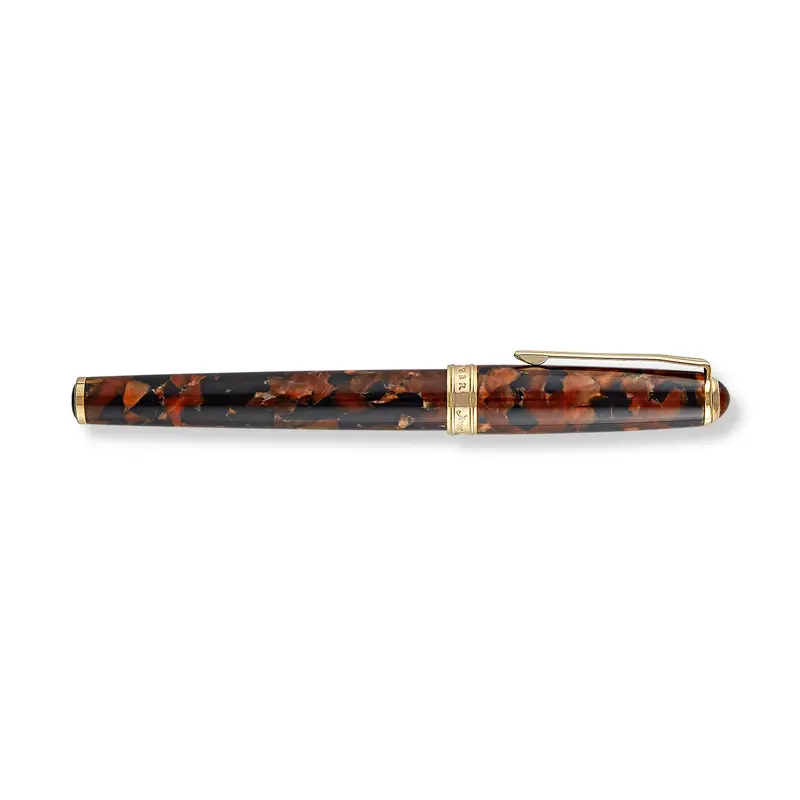 True Writer Classic Golden Dark Tortoise Fountain Pen 1