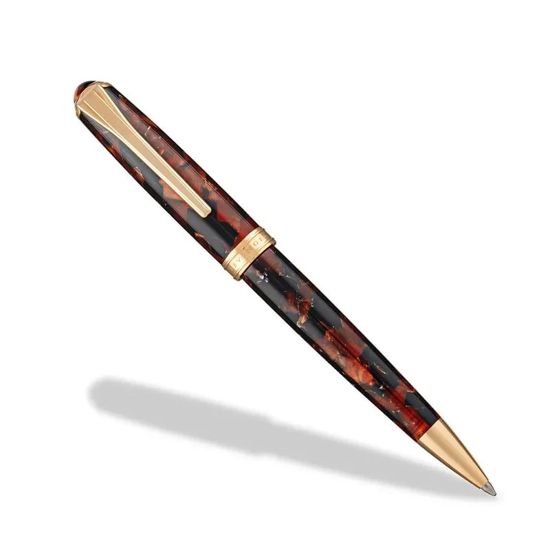 True Writer Slim Golden Dark Tortoise Pen 1