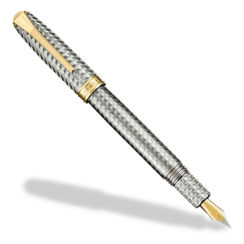 True Writer Two-Tone Herringbone Anniversary Fountain Pen 1