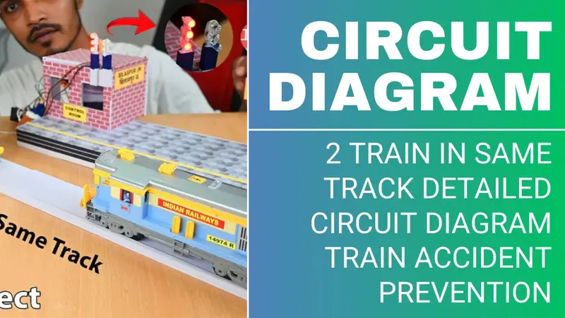Two Train In Same Track Project Circuit Diagram Detailed View 1