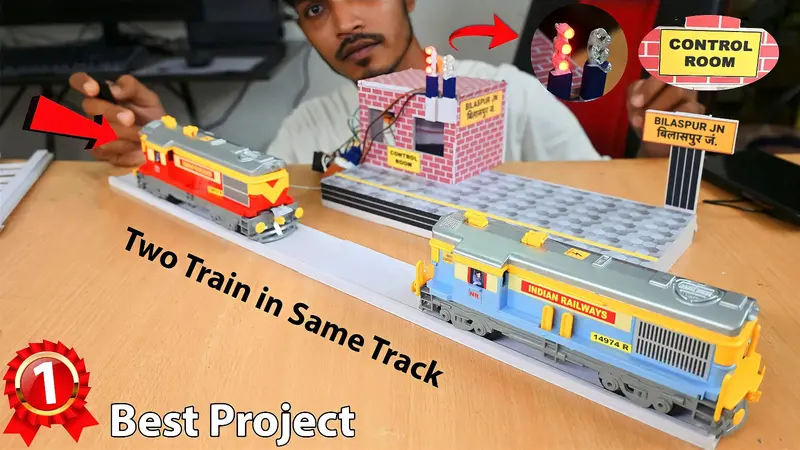 Two Train In Same Track | Train Accident Prevention | Best Science Project Kit 1
