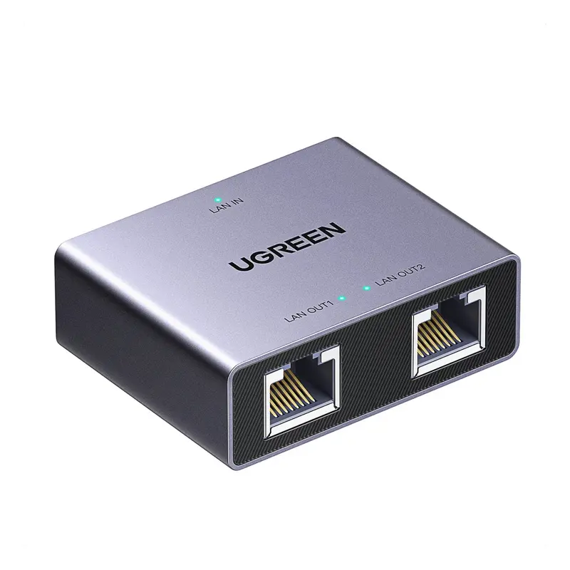 Ugreen 1-To-2 Gigabit Ethernet Splitter, 1000Mbps Lan Network Adapter 1