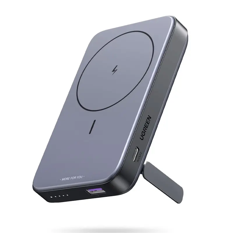 Ugreen 10000Mah Magnetic Wireless Power Bank Pd20w With Kickstand - Grey 1
