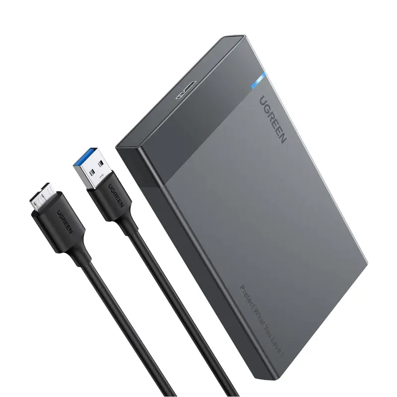 Ugreen 2.5'' Sata Hard Drive Usb 3.0 Enclosure, Uasp, 6Gbps 1