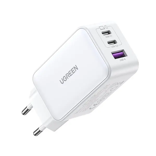 Ugreen 3 Port Gan Pd Home Charger – 65W White 15334 2