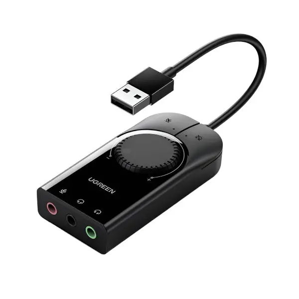 Ugreen Cm129-40964 Usb-A To 3.5Mm External Stereo Sound Adapter - Black 2