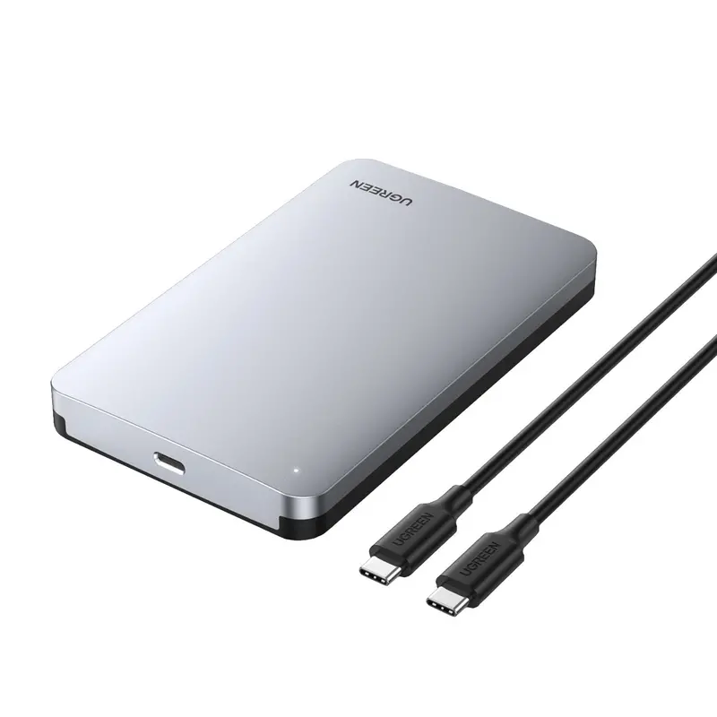 Ugreen Cm300 2.5 Inch Usb Type-C Hard Drive Enclosure - Silver 1