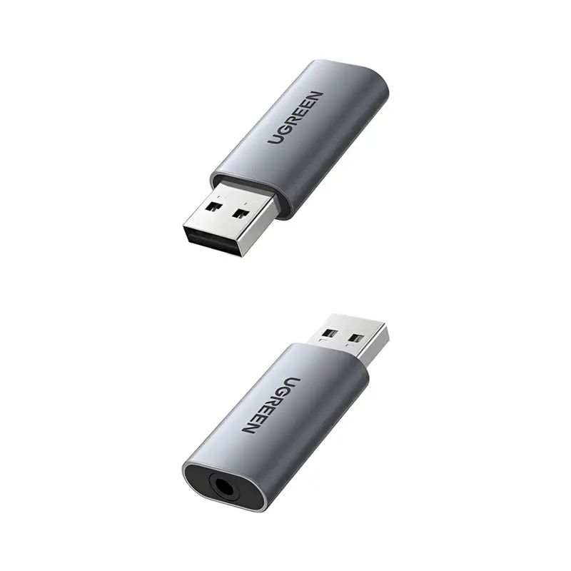 Ugreen Cm383-80864 Usb-A To 3.5Mm Audio Jack External Sound Adapter - Silver 2