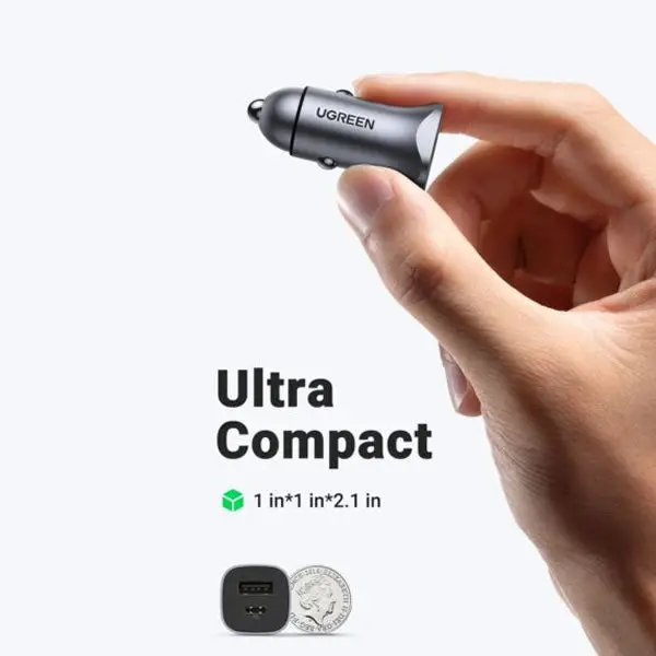 Ugreen Dual Pd/Usb Car Charger 30W 40858 2