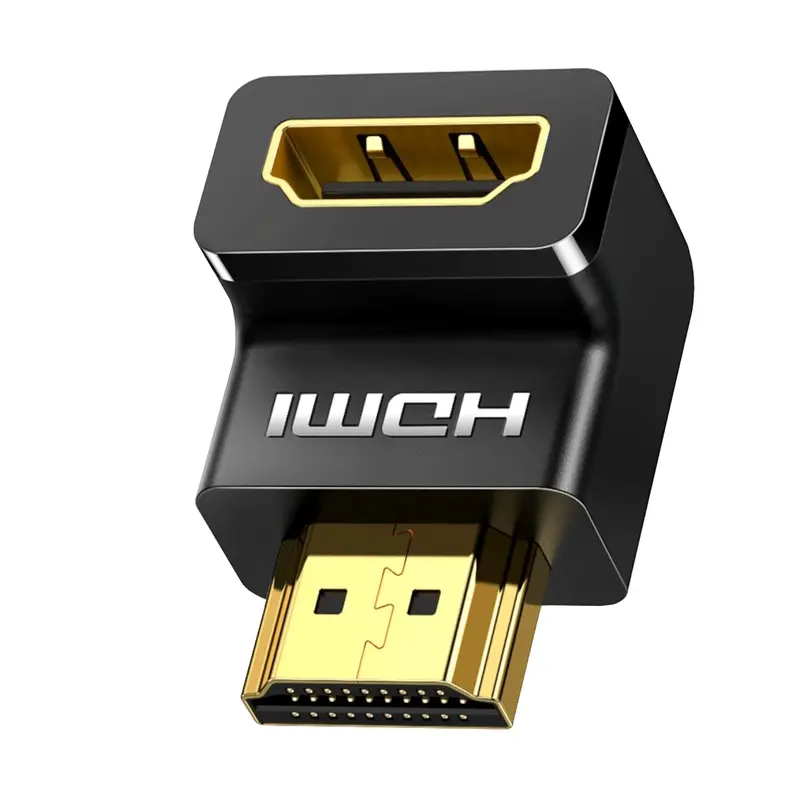Ugreen Hd112 Hdmi 4K Male To Female Down-Angled Connector - Black 1