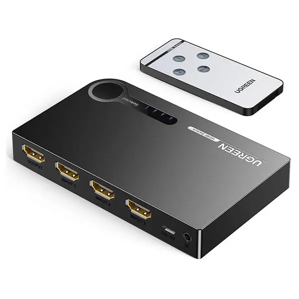 Ugreen Hdmi Switch 3 In 1 Out 4K Amplifier Switch - Black 1