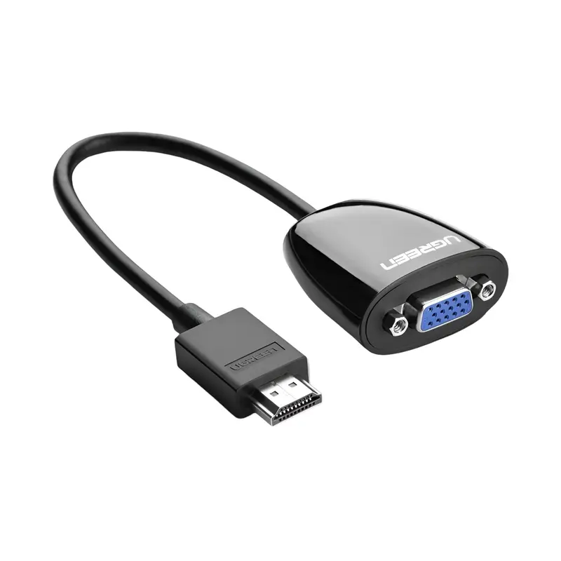 Ugreen Hdmi To Vga Converter, 1080P Video Adapter - Black 1