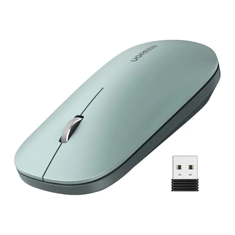 Ugreen Portable 2.4Ghz Wireless Mouse - Green 1