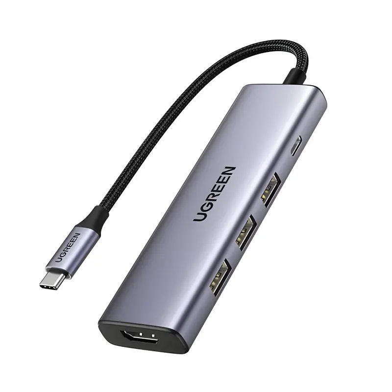 Ugreen Revodok 5-In-1 Type-C Hub | 4K Hdmi | Type-C | Usb3.0 1