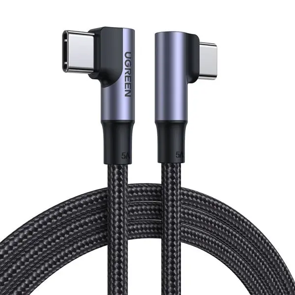 Ugreen Type-C To Type-C 2M Right Angle Braided Cable  706 1