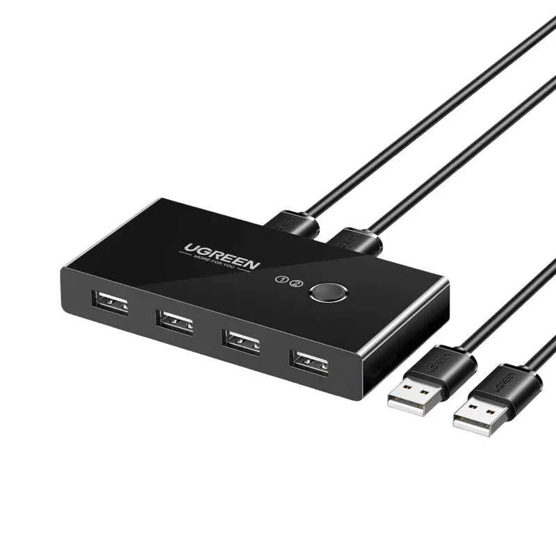 Ugreen Usb 2.0 4-Port Switch Box, With 1.5M Usb Cables 2