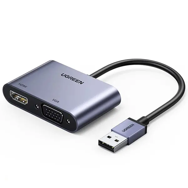 Ugreen Usb3.0 Male To Hdmi+Vga Female Adapter 20518 1