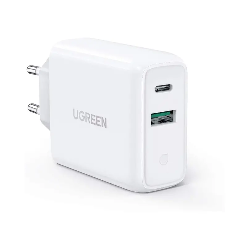 Ugreen  Usbc+Usb A 36W Wall Charger-White 60468 1
