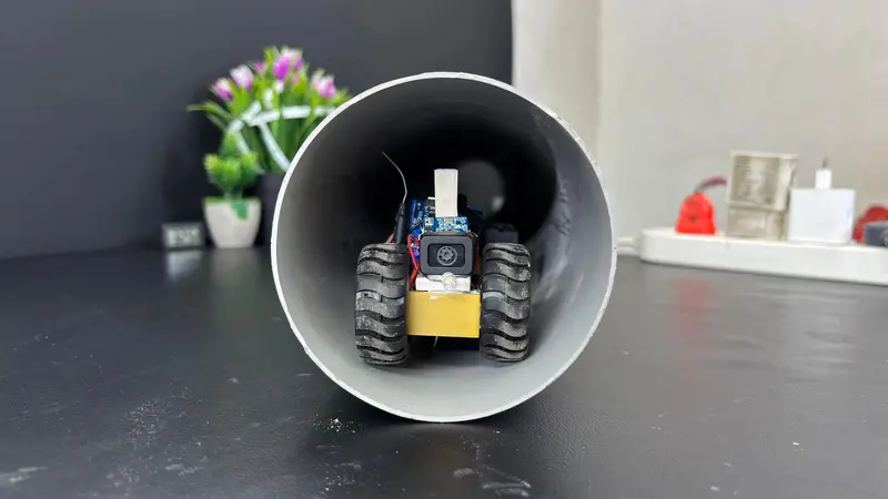Underground Robot For Army & Construction | Full Working Project Kit With Remote Control & Obstacle Navigation 2