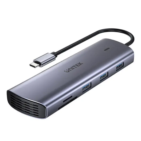 Unitek 9-In-1 Usb-C Hub With Dual Display, Dual Card Reader And 100W Pd - D1113a 2