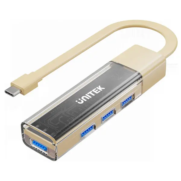 Unitek Bi-Directional Hub With Detachable Cable - Cream 1