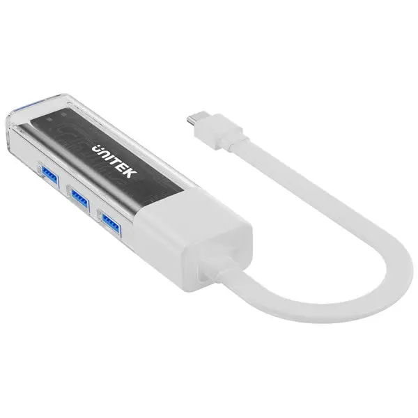 Unitek Bi-Directional Hub With Detachable Cable - White 2