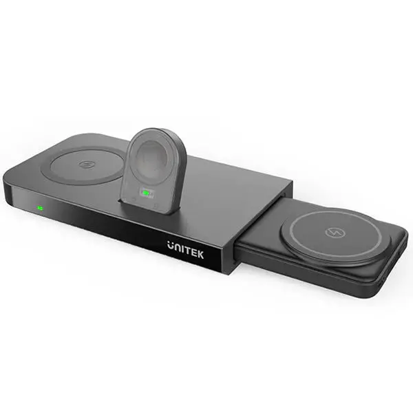 Unitek Magmighty Combo 6 6-In-1 Wireless Charging Pad For Smartphone, Apple Watch & Earbuds 1