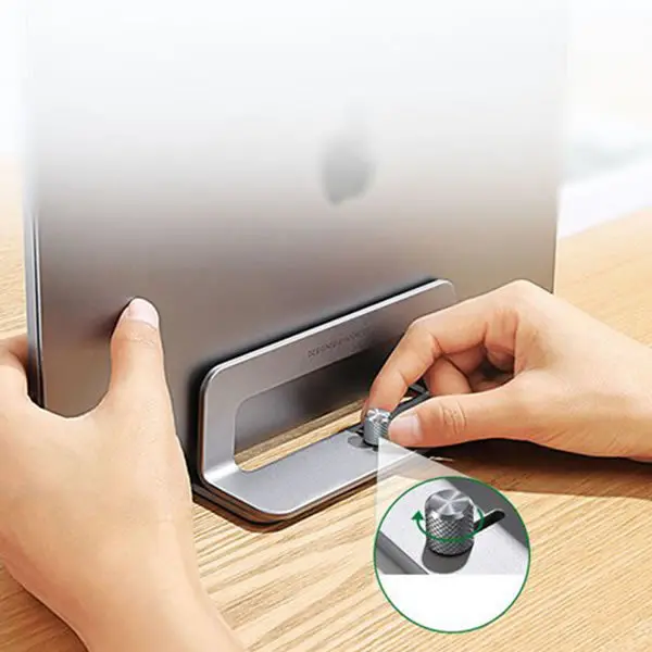 Universal Aluminium Vertical Laptop Stand 2