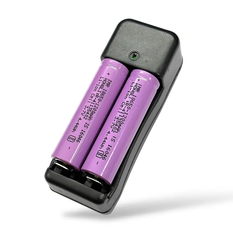 Universal Dual Slot Cell Li-Ion Battery Charger 3.7V | Supports 18650, 16340, 14500, 17670, Cr123a Cells 2