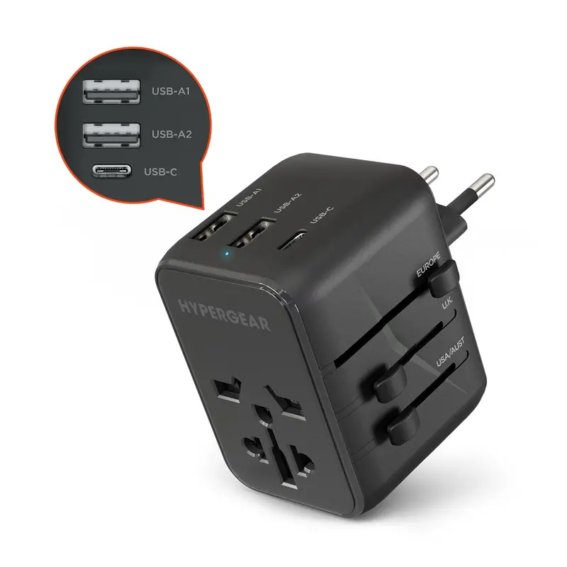 Universal Traveler Adapter With Usb C 1