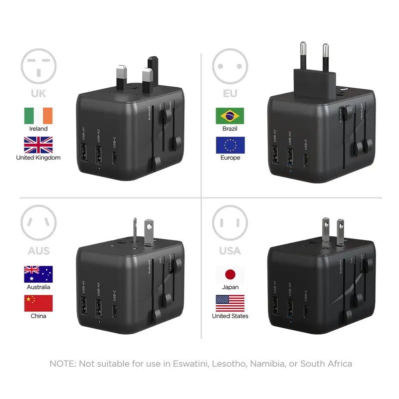 Universal Traveler Adapter With Usb C 2