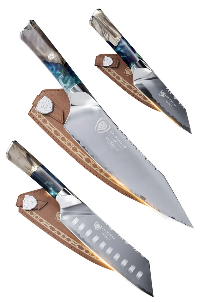 Valhalla Bundle | 8" Chef Knife + 4" Paring Knife + 7" Santoku Knife 1