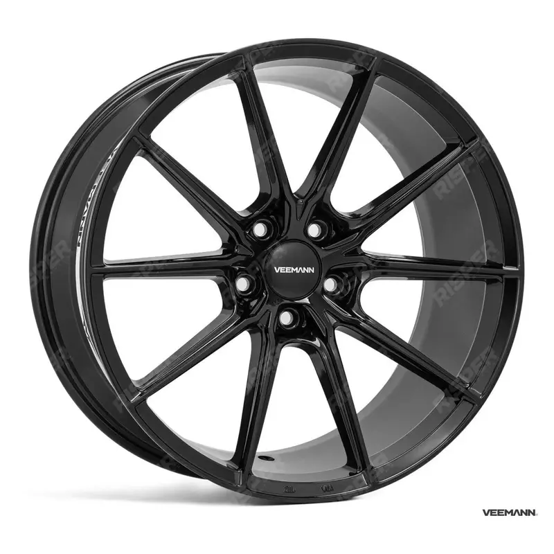 Veemann V-Fs48 20 Inch Alloy Wheels - 5X112 - Gloss Black Staggered Set Of 4 1