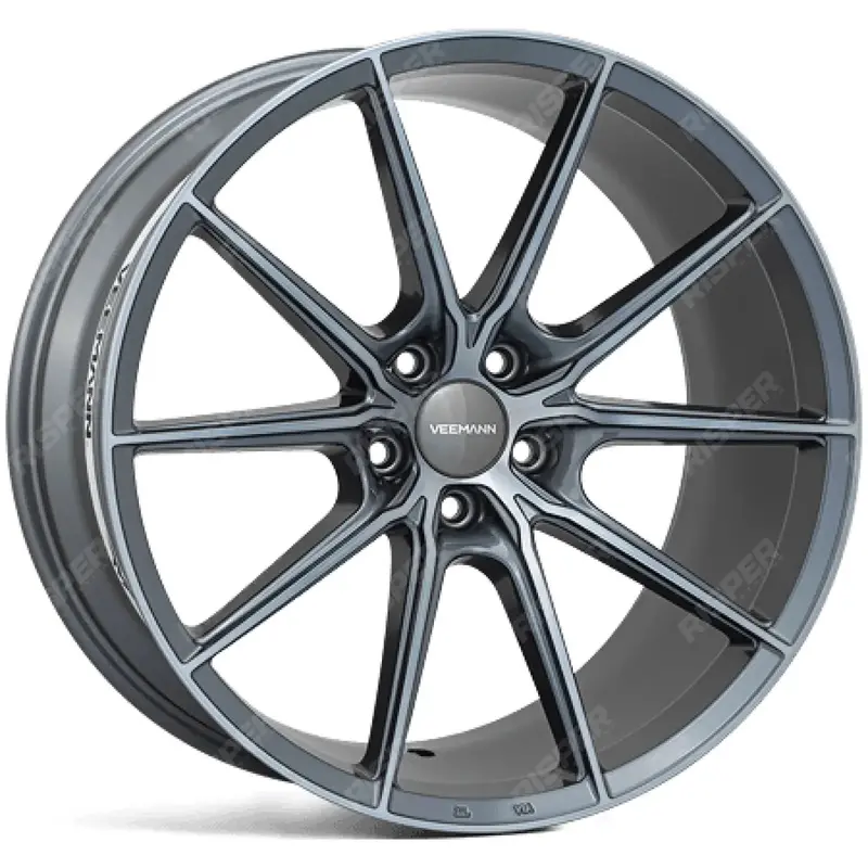 Veemann - V-Fs48 20X8.5 5X120 Et35 Cb75.56  - Graphite Smoke Machined 1