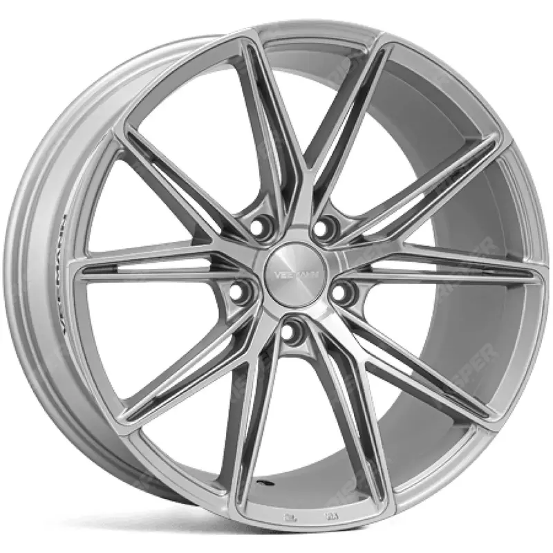Veemann - V-Fs49 20X8.5 5X120 Et35 Cb72.56  - Silver Machined 1
