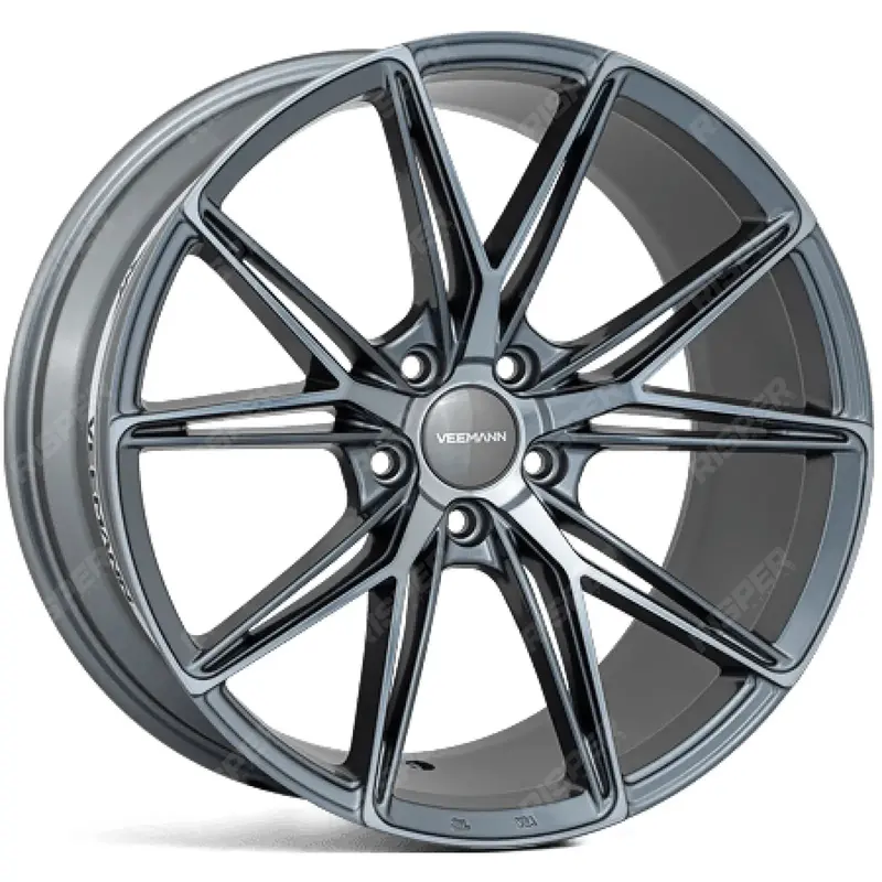 Veemann V-Fs49 20X8.5 5X120 Et35 Cb75.56  - Graphite Smoke Machined 1