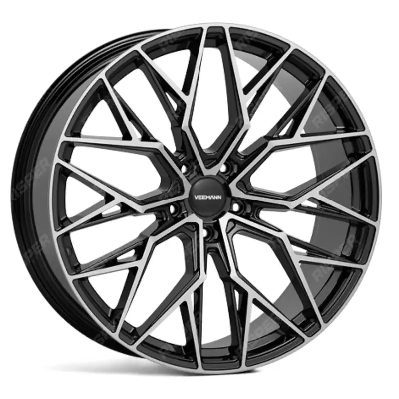 Veemann V-Fs51 23X10 5X112 Et30 Gloss Black Machined Deep Concave - Qty 1 1