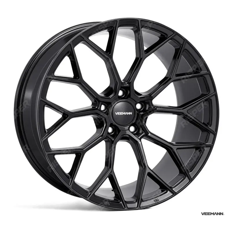 Veemann V-Fs66 20 Inch Alloy Wheels 5X112 - Gloss Black - Staggered Set Of 4 1