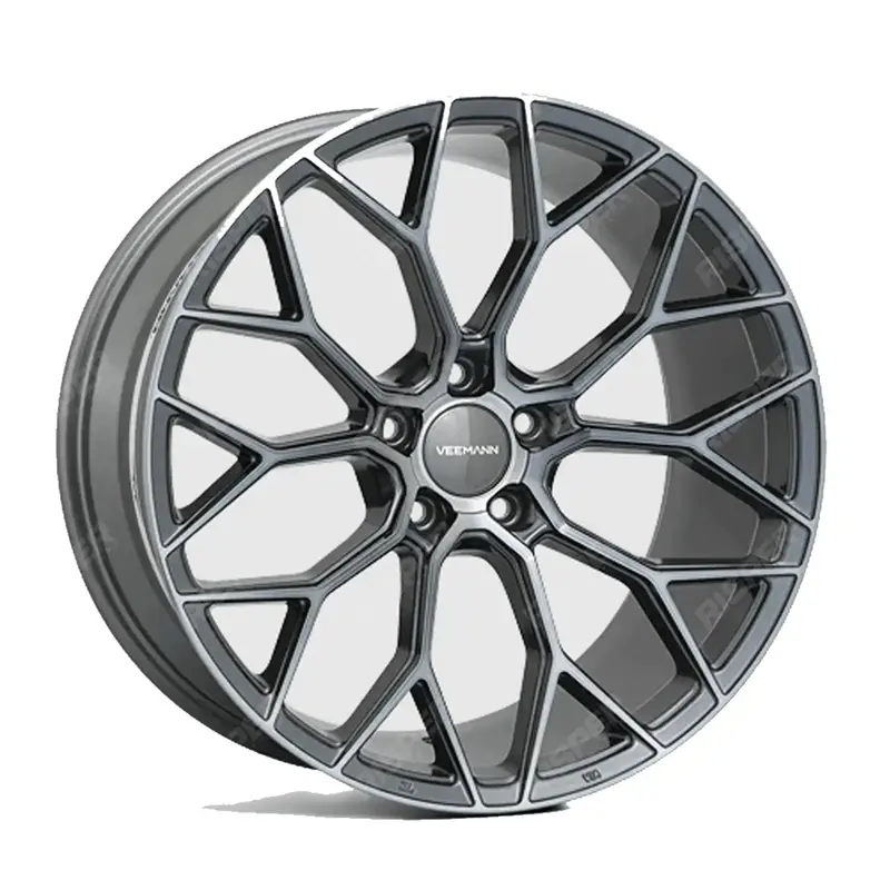 Veemann V-Fs66 5X120 20 Inch Alloys Graphite Smoked Machined - 20X8.5 1