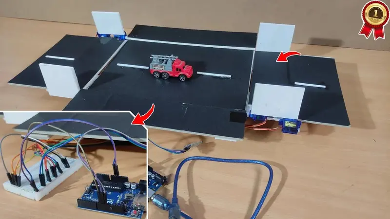Vehicle Trapper Using Servo Motor | Arduino Diy Robot Car Project Kit With Obstacle Trap Mechanism 1