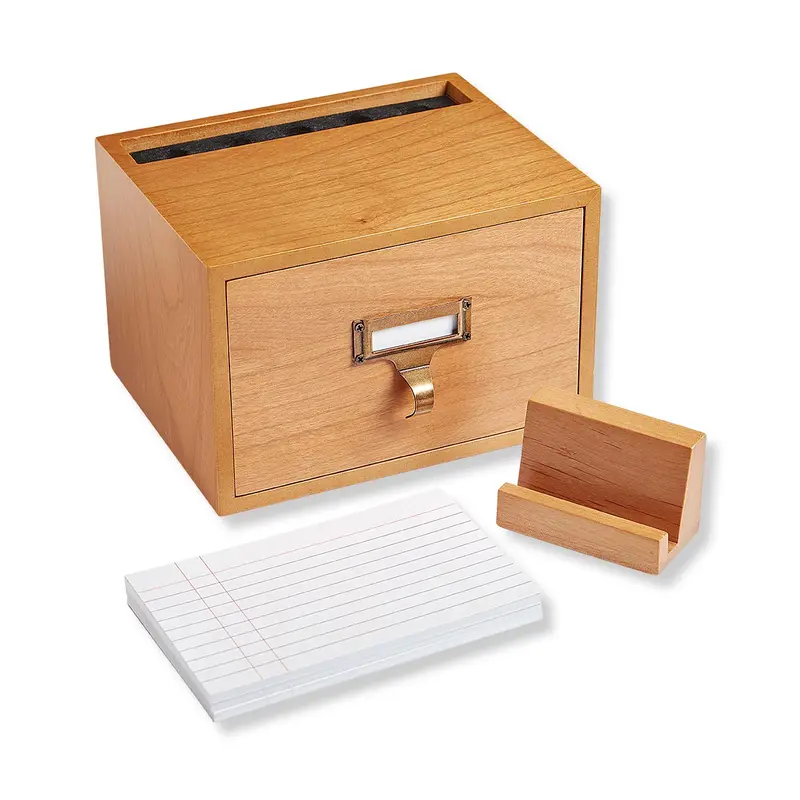 Vintage 3 X 5 Card Catalog Organizer 1