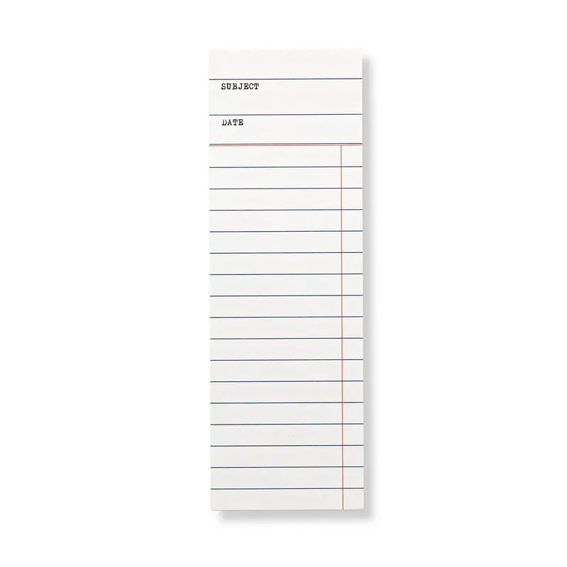 Vintage Library Bookmark Cards (Set Of 50) 1