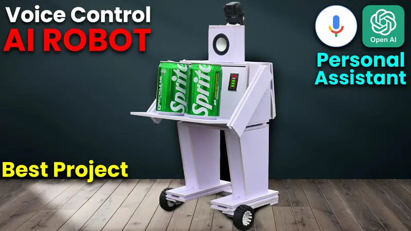 Voice Control Ai Robot - Personal Assistant Full Working Project Kit | Smart Arduino & Iot Based Full Working Project Kit 1