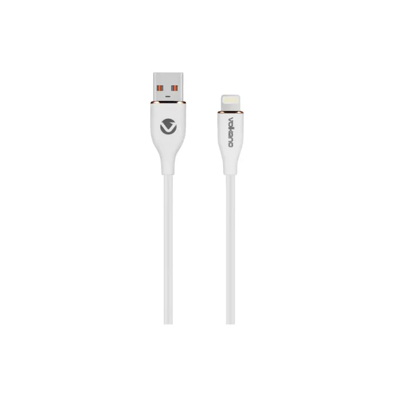 Volkano Flexi Series Usb To Mfi Lightning 1.5M 5V 2.4A 12W - White 1